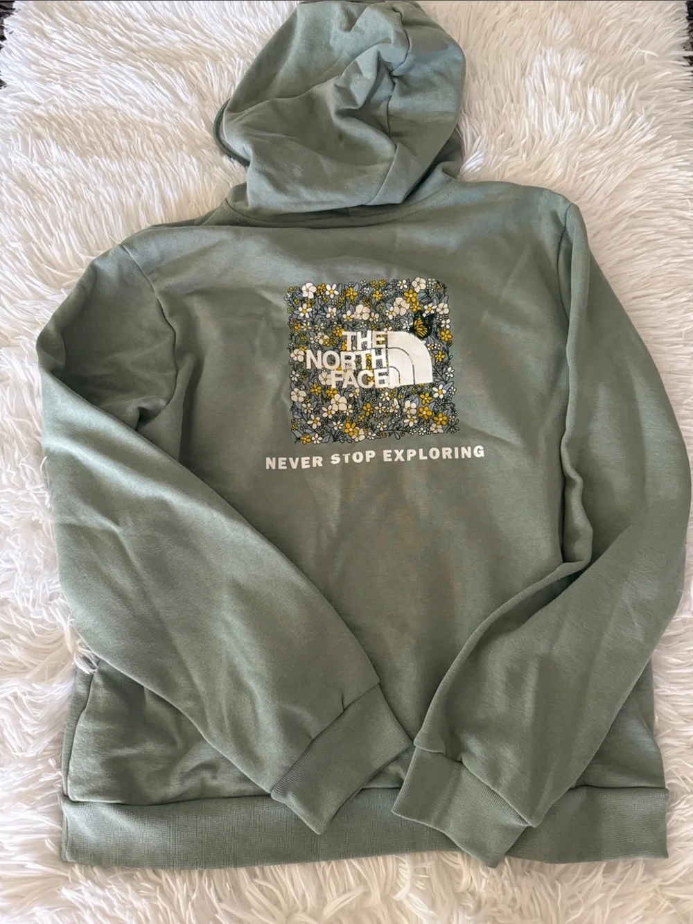 The North Face Men's Sage Green Crewneck Hoodie